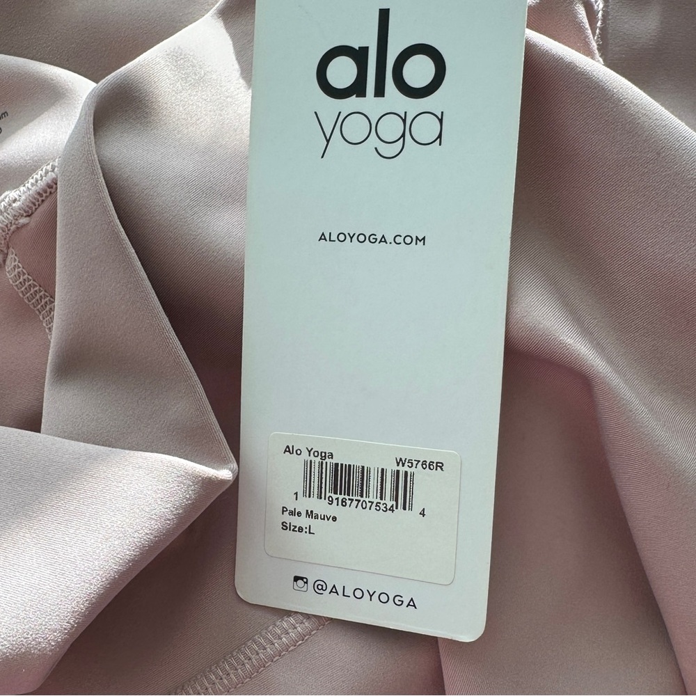 NWT Alo Yoga High-Waisted Airlift Mauve Leggings Large - Picture 7 of 10